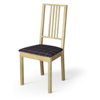 Dekoria Potah na sedák židle Börje, kostka modro-červená, potah sedák židle Börje, Quadro, 142-6