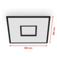 Telefunken LED panel Centreback CCT RGB 60x60cm černý