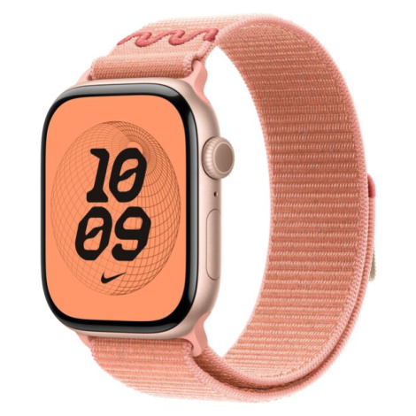 Apple Watch 49/46/45/44mm Alpenglow Pink provlékací sportovní řemínek Nike