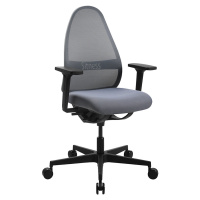 Topstar Kancelářská otočná židle SOFT SITNESS ART, synchronní mechanika, s područkami, šedá