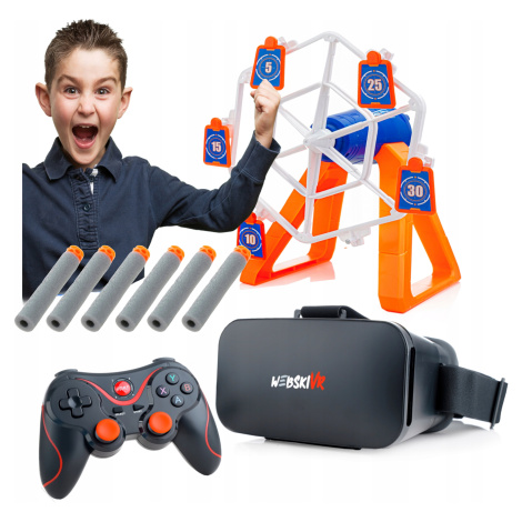 dárek K Svátku Brýle Vr 3D 360 Stupňů+gamepad+otočná Střelnice Štít