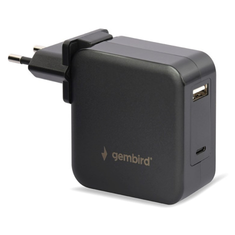 GEMBIRD Univerzální adaptér NPA-PD60-01 pro notebook, Type-C PD, USB, 60W