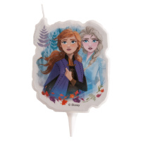 Dekora Narozeninová svíčka - Frozen II Elsa a Anna 7,5 cm