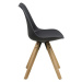 Dkton Designové židle Nascha černá-přírodní