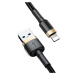 Baseus Cafule extra odolný nylonem opletený kabel USB / Lightning QC3.0 2A 3m black-gold