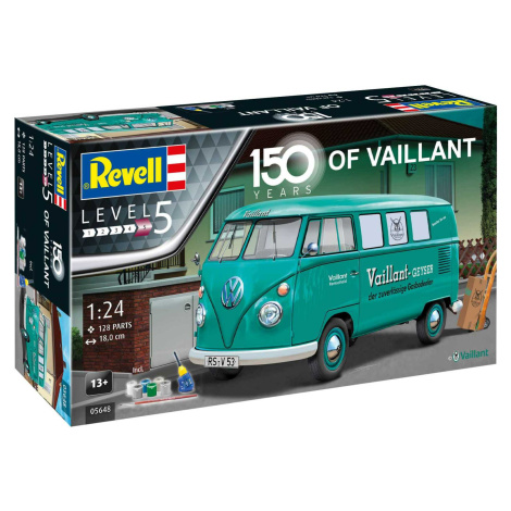 Gift-Set auto 05648 - 150 roky Vaillant (VW T1 Bus) (1:24) Revell