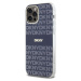 DKNY PC/TPU Repeat Pattern Tonal Stripe Magsafe kryt iPhone 12/12 Pro modrý