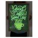 Svítící obraz - Retro Good Coffee formát A4 - Kód: 04925