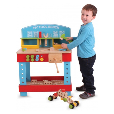 Bigjigs Toys dřevěné hračky - Ponk - pracovní stůl