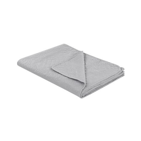 Embosovaný přehoz na postel 220×240 cm šedý ALAMUT, 313313 BELIANI