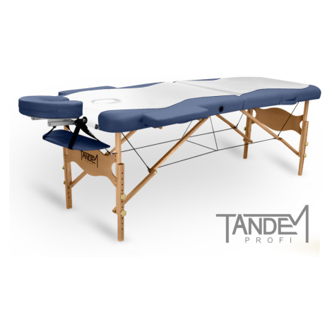 Skládací masážní stůl TANDEM Profi W2D DUO Barva: bílo-modrá