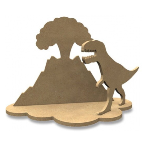 Kreativní dřevěná sada Aladine Gomille Tyranosaurus a sopka Aladine