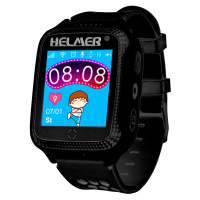 Helmer Chytré dotykové hodinky s GPS lokátorem a fotoaparátem - LK 707 černé