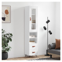 vidaXL Skříň highboard bílá 34,5 x 34 x 180 cm kompozitní dřevo