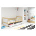 Dětská postel RICO 80x190 cm Bílá Borovice