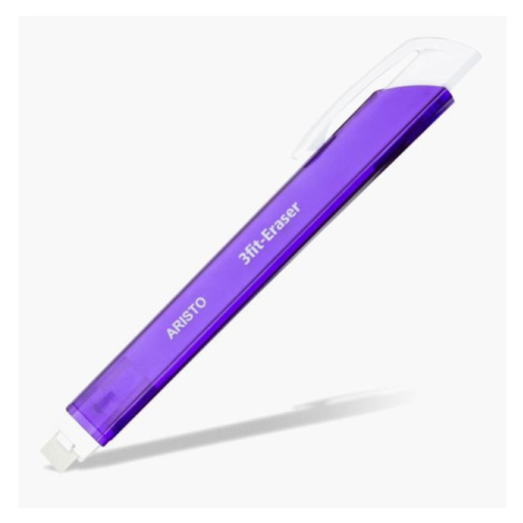 Pryž v tužce Aristo trojhranná - fialové pouzdro