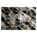 Dywany Łuszczów Běhoun Gloss 409A 82 3D cubes black/gold/grey - 80x300 cm