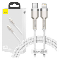 Baseus USB-C kabel pro Lightning Baseus Cafule, PD, 20W, 1m (bílý)