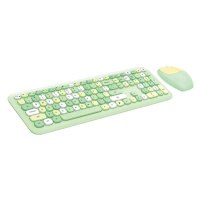 Klávesnice Wireless keyboard + mouse set MOFII 666 2.4G (Green)