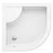 Ravak SABINA 90 LA WHITE - čtvrtkruhová sprchová zvýšená vanička 90 x 90 cm se sedátkem, bílá (b