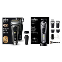 Braun Series 9 PRO+ Tmavě šedý + zastřihovač Braun Series 7 BT7420