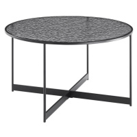Livetastic KONFERENČNÍ STOLEK, černá, kov, sklo, 80/80/45 cm