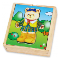 Dřevěné oblékací puzzle Viga 56403 medvědice