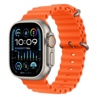 Apple Watch Ultra 2 49mm titanová s oranžovým oceánským řemínkem Titanová