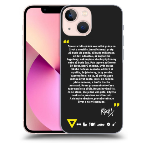 Silikonový černý obal pro Apple iPhone 13 mini - Kazma - BUĎTE TROCHU YESMANI