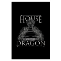 Umělecký tisk House of Dragon - Iron Throne, 26.7x40 cm