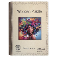 Dřevěné puzzle/Floral Latina A2 - Emitex