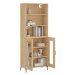 vidaXL Skříň highboard dub sonoma 69,5 x 34 x 180 cm kompozitní dřevo