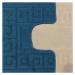 Sada koupelnových koberečků Montana Ethnic Ink Blue