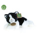 RAPPA Plyšová kočka bílo-černá ležící 16 cm ECO-FRIENDLY