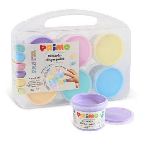 PRIMO Prstové barvy 6 x 100 g kelímky