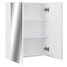 323607 vidaXL Bathroom Mirror Cabinet White 60x15x75 cm MDF