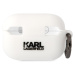 Karl Lagerfeld 3D Logo NFT Choupette Head Silikonové pouzdro Airpods Pro 2 bílé