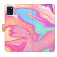 iSaprio flip pouzdro Abstract Paint 07 pro Samsung Galaxy A21s