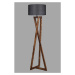 Sofahouse 28662 Designová stojanová lampa Thea 166 cm hnědá / černá