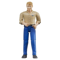 Bruder 60006 Bworld Figurka Muž světle modré kalhoty
