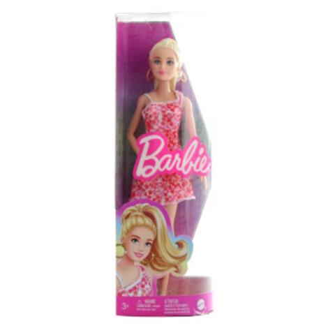 Popron.cz Barbie Modelka - růžové květinové šaty HJT02 TV 1.9.-31.12.