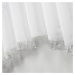 Dekorační krátká záclona se zirkony s řasící páskou FRANCOISE bílá 300x150 cm nebo 400x150 cm My