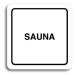 Accept Piktogram "sauna" (80 × 80 mm) (bílá tabulka - černý tisk)