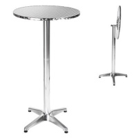 Barový stolek hliníkový 60 cm, nožička 5,8 cm skládací