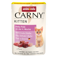 Animonda Carny Kitten Pouch 12 kapsiček (12 x 85 g) - paštika pro koťata s hovězím vývarem