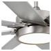 FARO BARCELONA LED stropní ventilátor Century matný niklově šedý