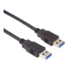 PremiumCord Kabel USB 3.0 Super-speed 5Gbps  A-A, 9pin, 1m