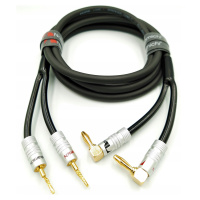 Nakamichi Reproduktorový kabel 2x4 jehla banán 90 2,5m