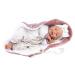 Llorens 74040 NEW BORN - mrkací realistická panenka miminko se zvuky a měkkým látkovým tělem - 4