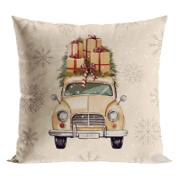 Vánoční polštář CHRISTMAS CAR 40x40 cm  Mybesthome Varianta: Povlak na polštář, 40x40 cm